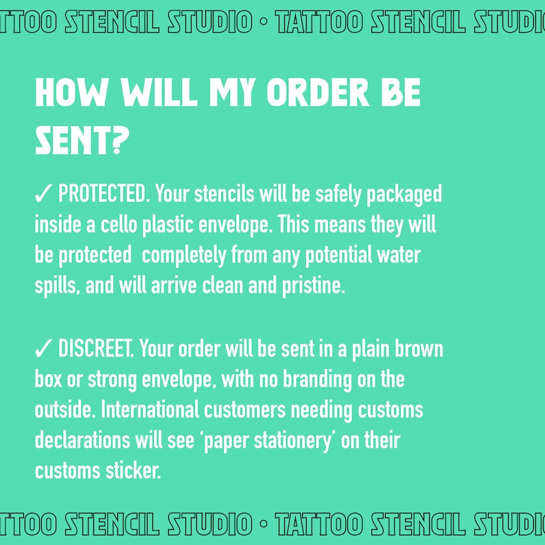 Premade Stencils, Ready to Use, Pre Printed, Handpoke Tattoo or