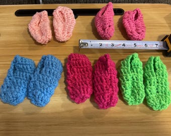 Patucos de bebé de color liso