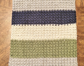 Paño de cocina grande de algodón tejido a crochet