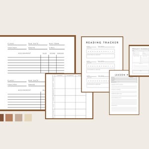 Study Planner, Study Planner Printable, Study Schedule, Homework Planner, College Planner, Student Digital Planner, Academic Planner