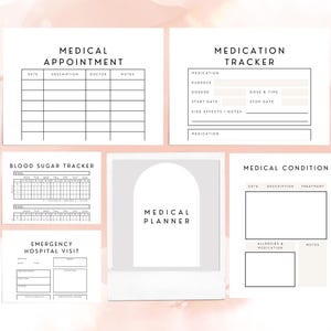 Medical Planner, Medical Binder Printable, Medical Tracker, Medical Records, Medical Journal, Digital Medical Planner, Healthcare Planner