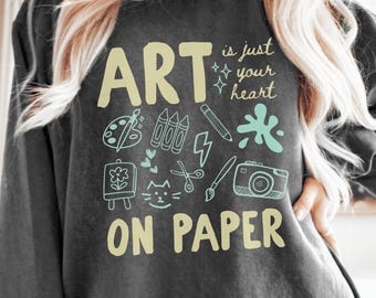 Art Teacher Sweatshirt, Creative Teacher Comfort Colors Crewneck, Back to School Team Pullover, Appreciation Gift (26609)
