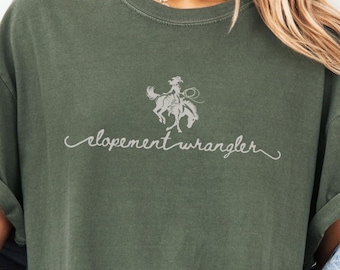 Elopement Wrangler ABA Therapy T-shirt, ABA Western Comfort Colors® Tee, Funny Minimalist BcBa Rbt Special Education Teacher Thank you Gift