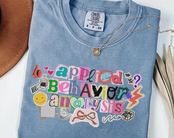 Comfort Colors ABA T-Shirt, Applied Behavior Analysis Long Sleeve Tee, RBT Shirt, BCBA Gift (26385)