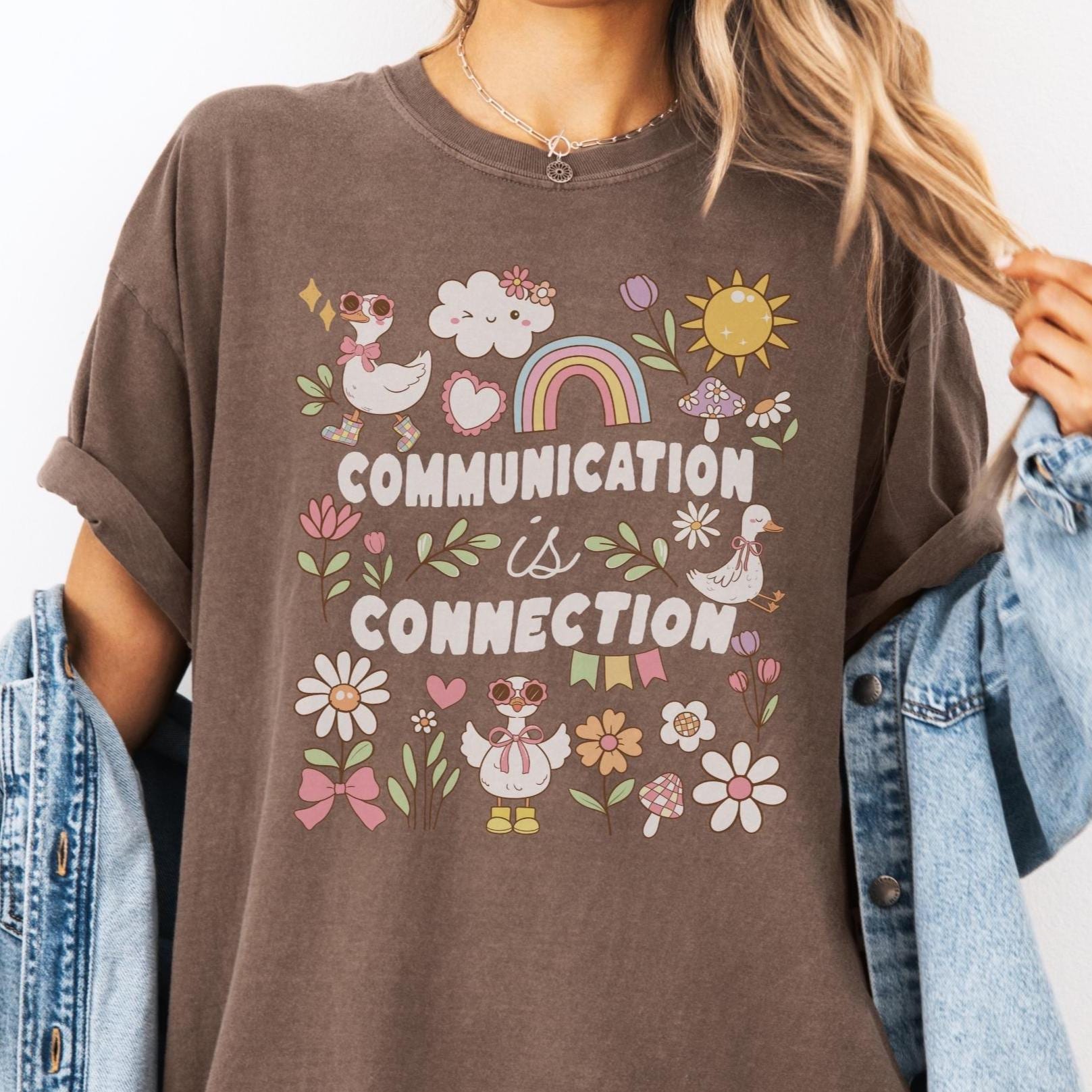Silly Goose Speech Therapy Tshirt, Comfort Colors Gift for Pediatric Speech Language Pathologist, School Speech Therapist Graduation Gift