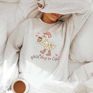 Silly Goose RBT Sweatshirt, Floral Will Mand for Coffee Sweater for ABA Therapy, BT, Bcba, Sped Teacher, Behavior Tech, Graduation Gifts