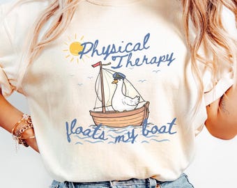 Comfort Colors Physical Therapy Tshirt, Funny Silly Goose Shirt for PTA, Pediatric Physical Therapist Graduation Gift, Future PT Student