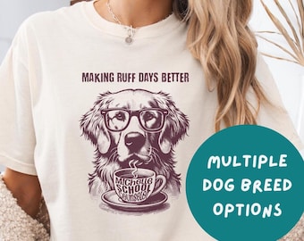Personalized School Counselor Comfort Colors T-Shirt, Custom Dog Long Sleeve Tee, Dog Owner Graduation Gift (26340)