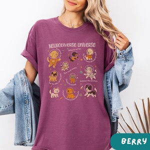 Retro Autism Awareness Shirt, Vintage Neurodiverse Universe Shirt, Sped Teacher Shirt, Space Neurodiversity Shirt, Special Education Shirt Berry