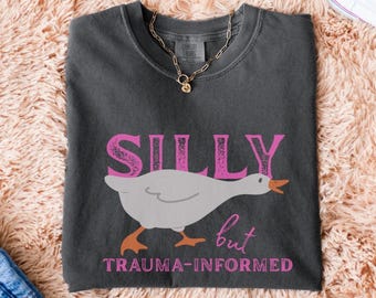 Funny Social Work Comfort Colors Tshirt, Silly Goose Social Work Tshirt, MSW Crisis Tee, LCSW Graduation Gift, School Social Worker Gift