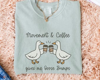 Silly Goose Comfort Colors® Physical Therapy Shirt, Funny Goose Bumps Gift for Physical Therapist, Retro PT Shirt, PTA Shirt, Therapist Tee