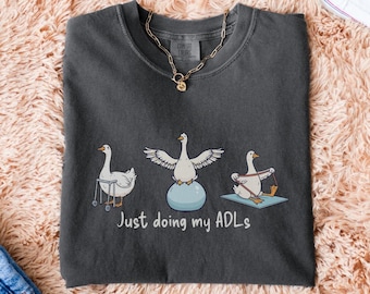 Funny Comfort Colors Physical Therapy Tshirt, Silly Goose Physical Therapist Gift, PT Shirt, DPT Tee, PTA Gift, Rehab Physical Therapist