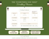 Digital Wedding Planning Spreadsheet- Wedding Budget Tracker, Wedding Checklist, Guest List Tracker Wedding Timeline, Seating Charts & More!