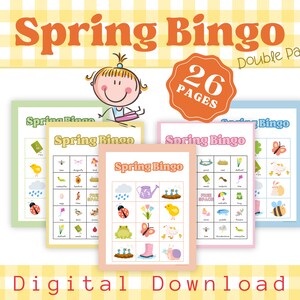Spring Bingo Classroom Games for Preschool and Toddlers printable activity
