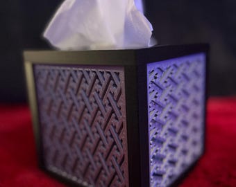 Decorative Tissue Box Dispenser 8.2 inches x 8.4 inches tall