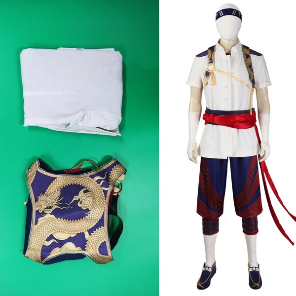 Cosplay Costume for Men,Cosplay Liu Kang Suit,Game Party Show Costume