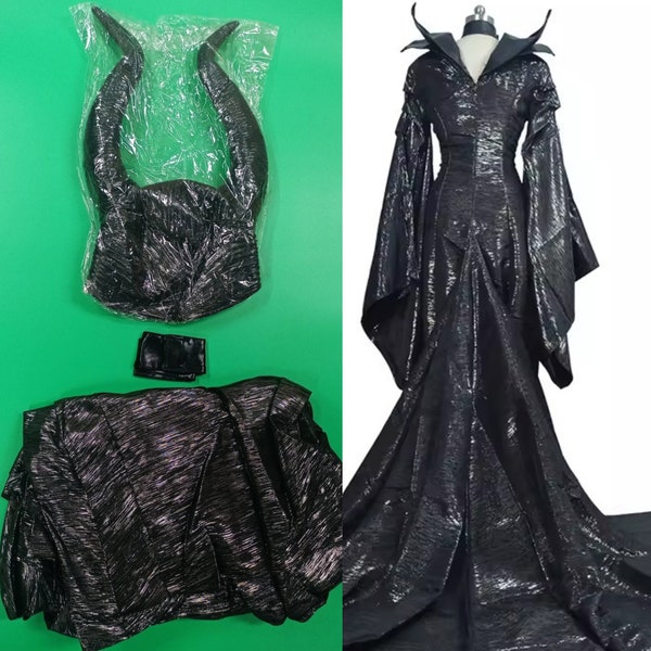 Cosplay Costume for Women,Cosplay Maleficent Suit,Black Dress for Crazy Party Show Costume