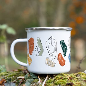 Caneca de acampamento de escalada - copo de esmalte rústico para entusiastas de escalada - presente de aventura ao ar livre para amantes da montanha e entusiastas da natureza