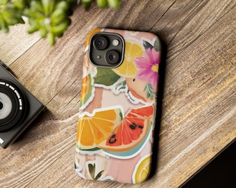 Personalized European Summer Fruit Collage Phone Case