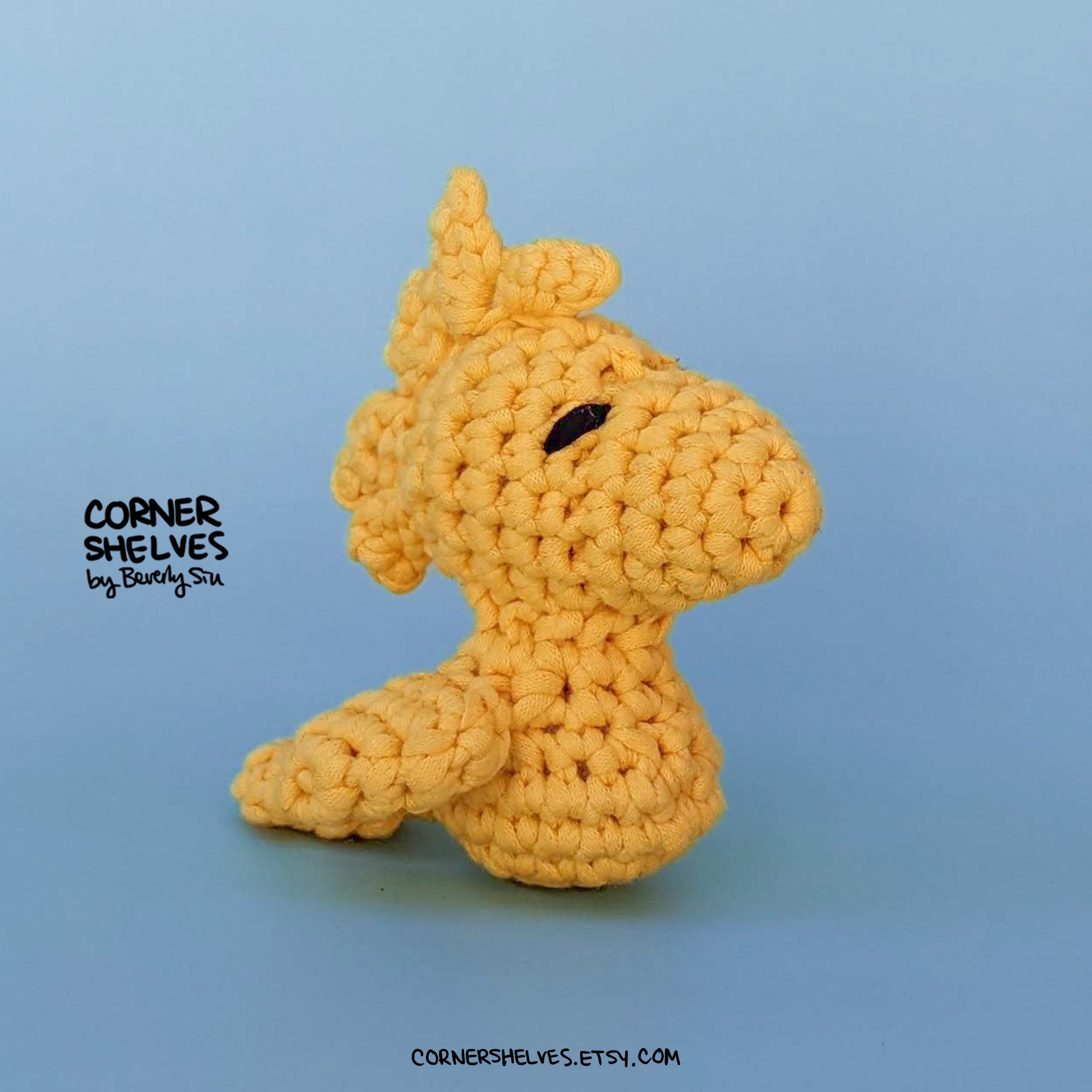 Woodstock peanuts X the Woobles Crochet Amigurumi, Collectable Stuffed ...