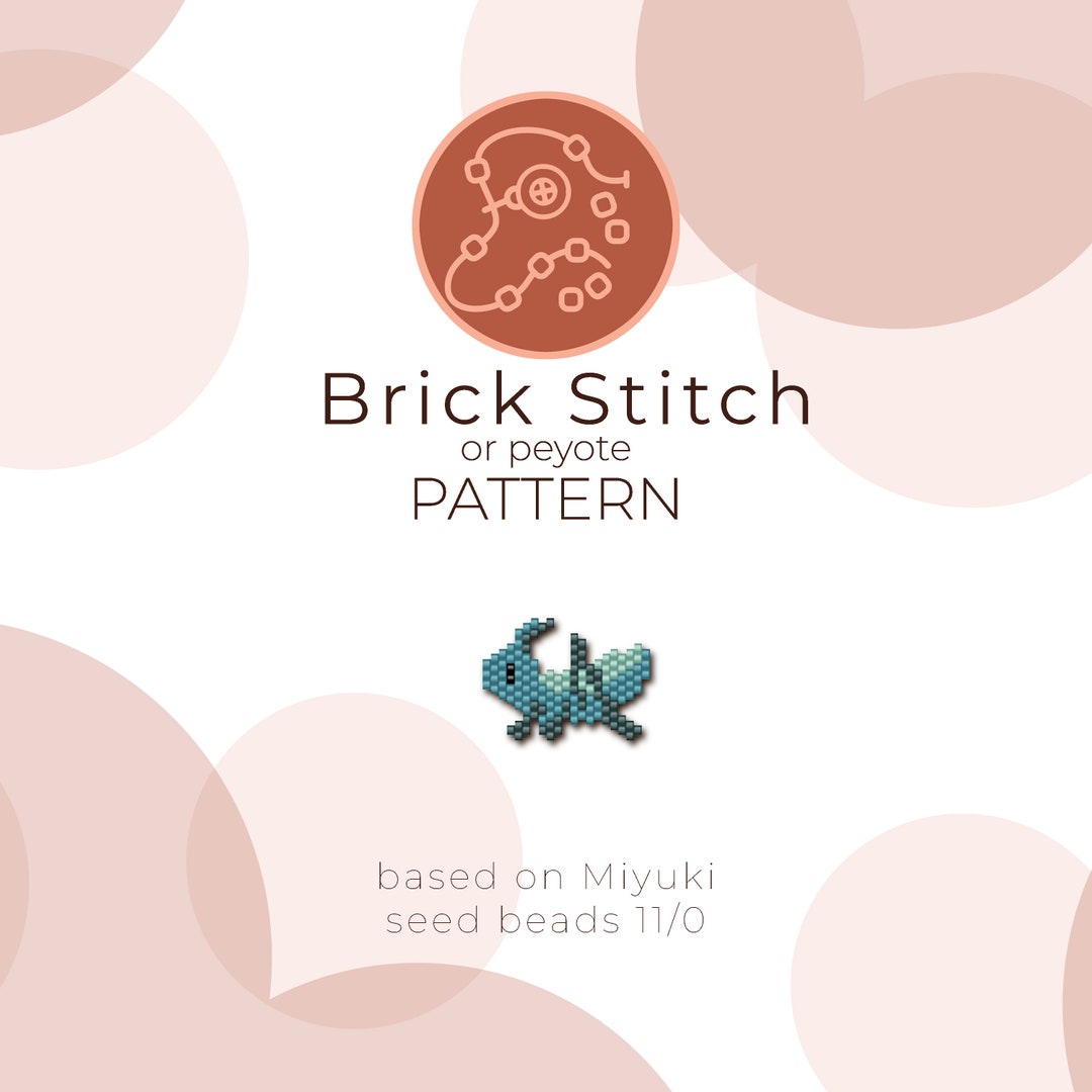Grasshopper Brick Stitch Pattern | Brick Stitch or Peyote Pattern Based ...