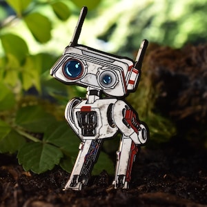 Lil Buddy Droid Enamel Pin | Adventure Companion Lapel Collectible