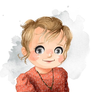 Custom Digital Portrait, Custom Portrait From Photo, People portrait, Hand drawn illustration.