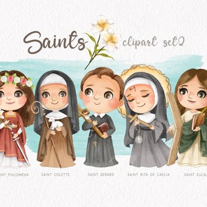Zestaw clipartów Saints 2,Religia, Historie biblijne Clipart PNG pliki