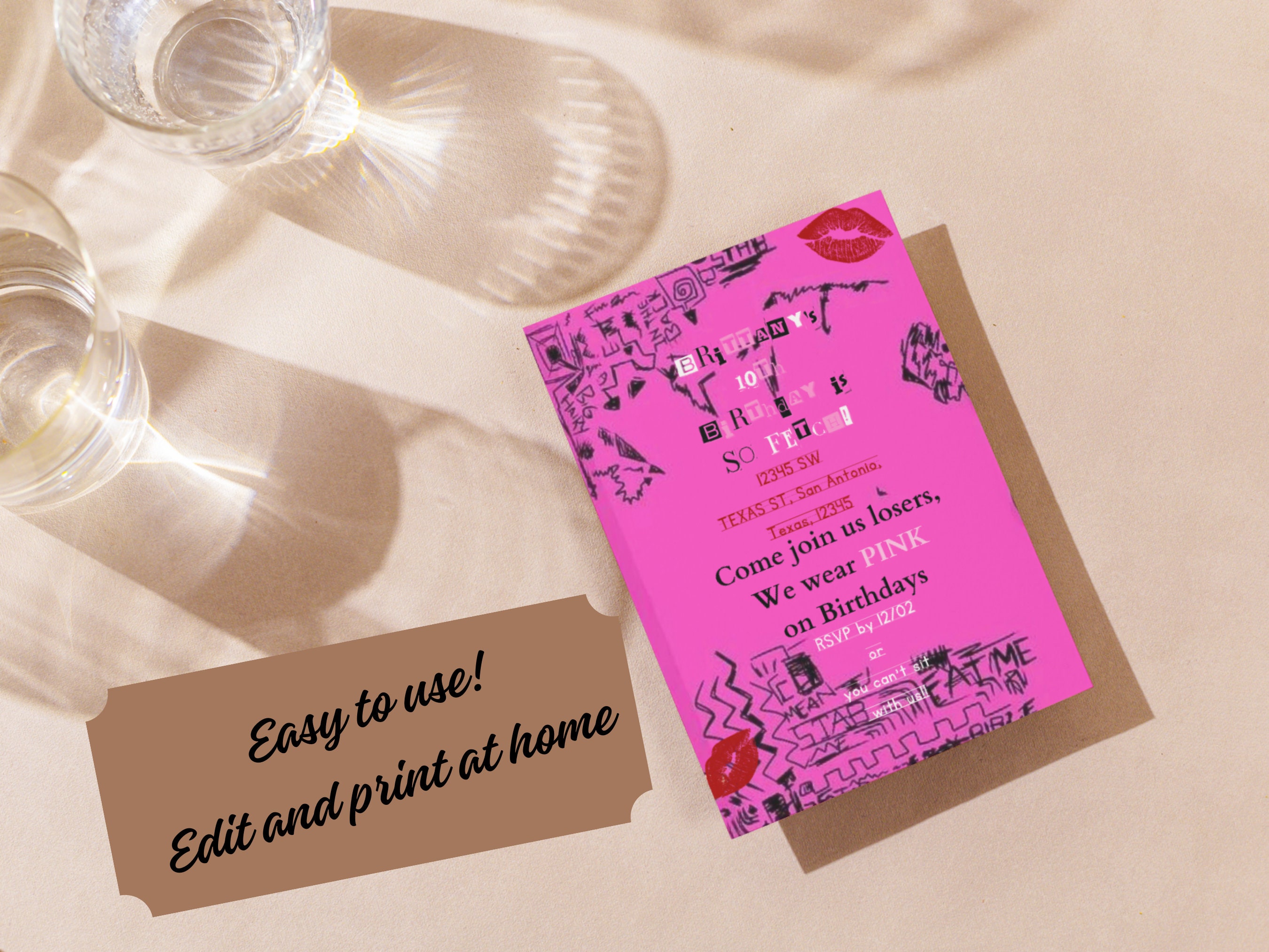 Burn Book Invitation Mean Girls Party Invitation Burn Book Party Invite Burn Book Invitation Mean Girls Party Invitation Burn Book Party Invite