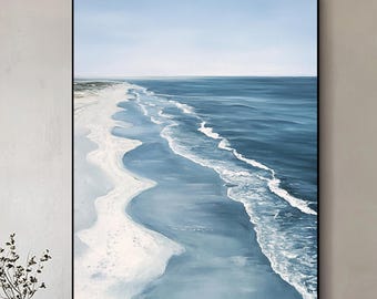 波の絵 David Quant 画家海絵波アクリル - Etsy 日本