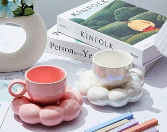 TikTok Viral Cloud Tea Cup & Saucer