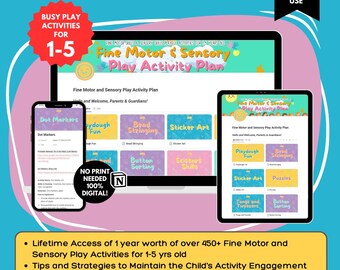 Activiteitenplan fijne motoriek en sensorisch spel voor kinderen van 2-7 jaar
