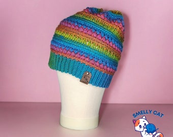 Rainbow Beanie Adult Size