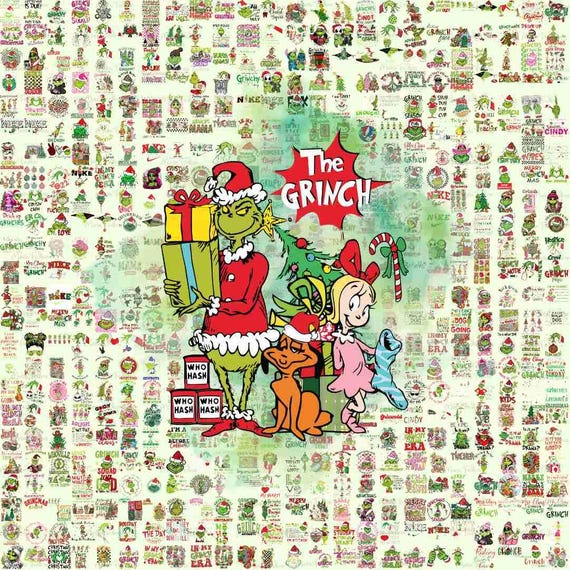 1000+ PNG SVG Mega Bundle Grinch: Grinchmas Svg, Merry Christmas Svg