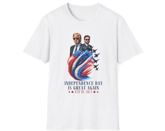 Independence Day Sweatshirt, 4th of July Unisex T-shirt Patriotic Hoodie, Pro America Top, USA Flag Clothing, Trump