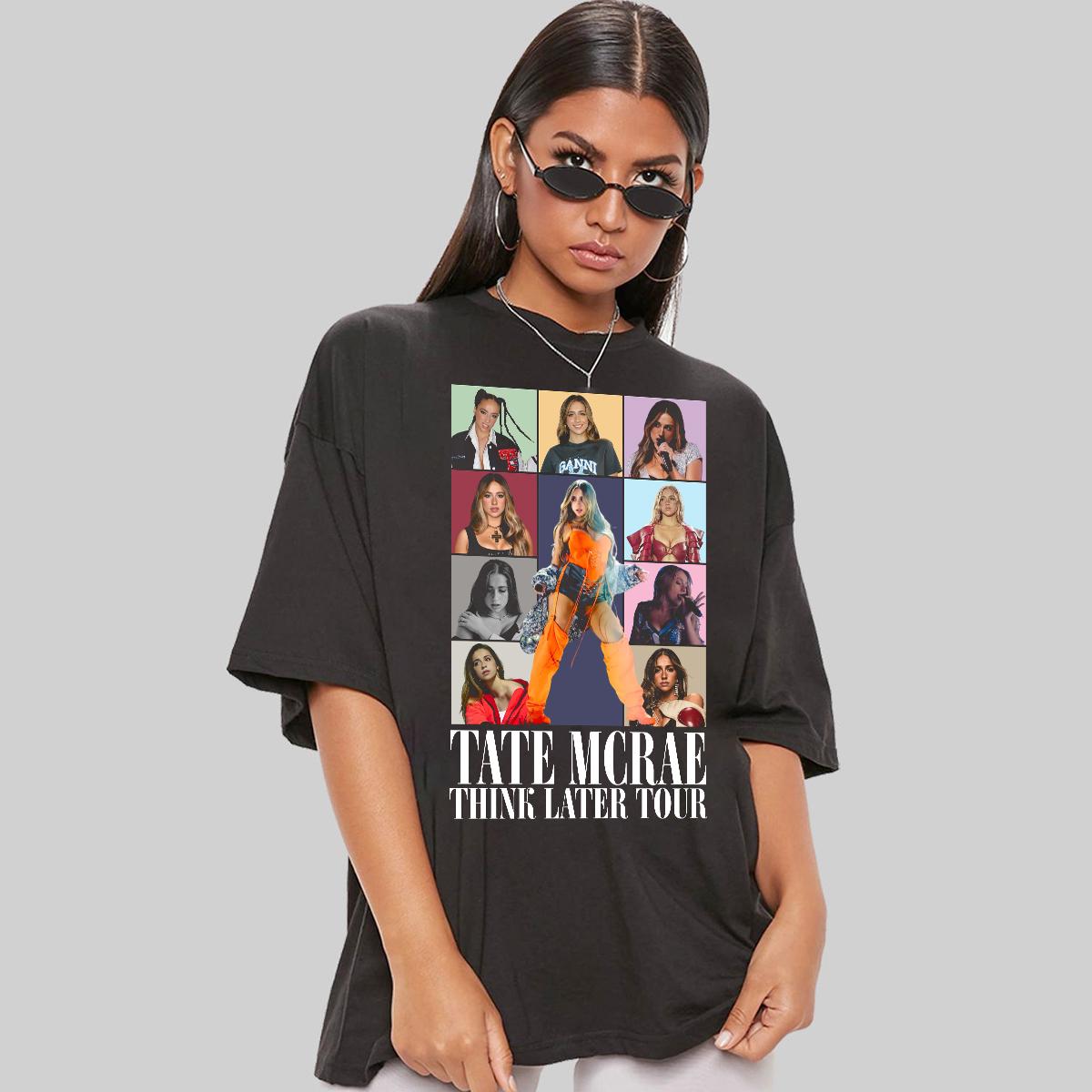 Tate McRae Tシャツ Tate McRae T8 Merch Jersey Think Later Tour T-shirts Women