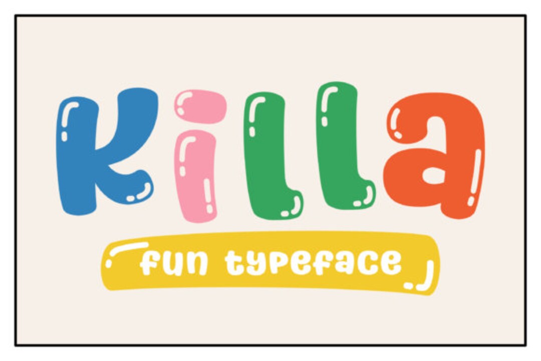 Killa Font, Unique Handwritten Font, Classic Serif Font, Retro ...