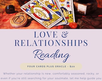 Lecture de cartes de tarot amour et relations
