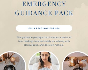 Emergency Guidance Package of Four Tarot Readings - Decision Making and Clarity