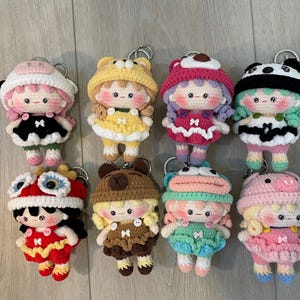 Crochet Doll Keychain, Doll Bag Charm, Doll Bag Accessory, Gift for Friends, Gifts For Her, Gifts For Wife, Perfect Gift Idea, Birthday Gift