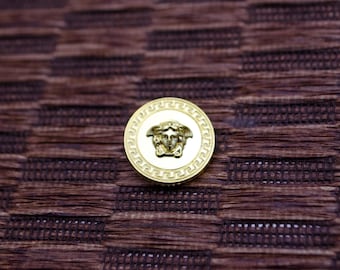Vintage Versace Gold Medusa Buttons. 2 sizes