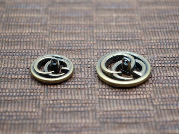 Vintage Gucci GG Interlock Bronze Buttons. 2 Sizes - Etsy