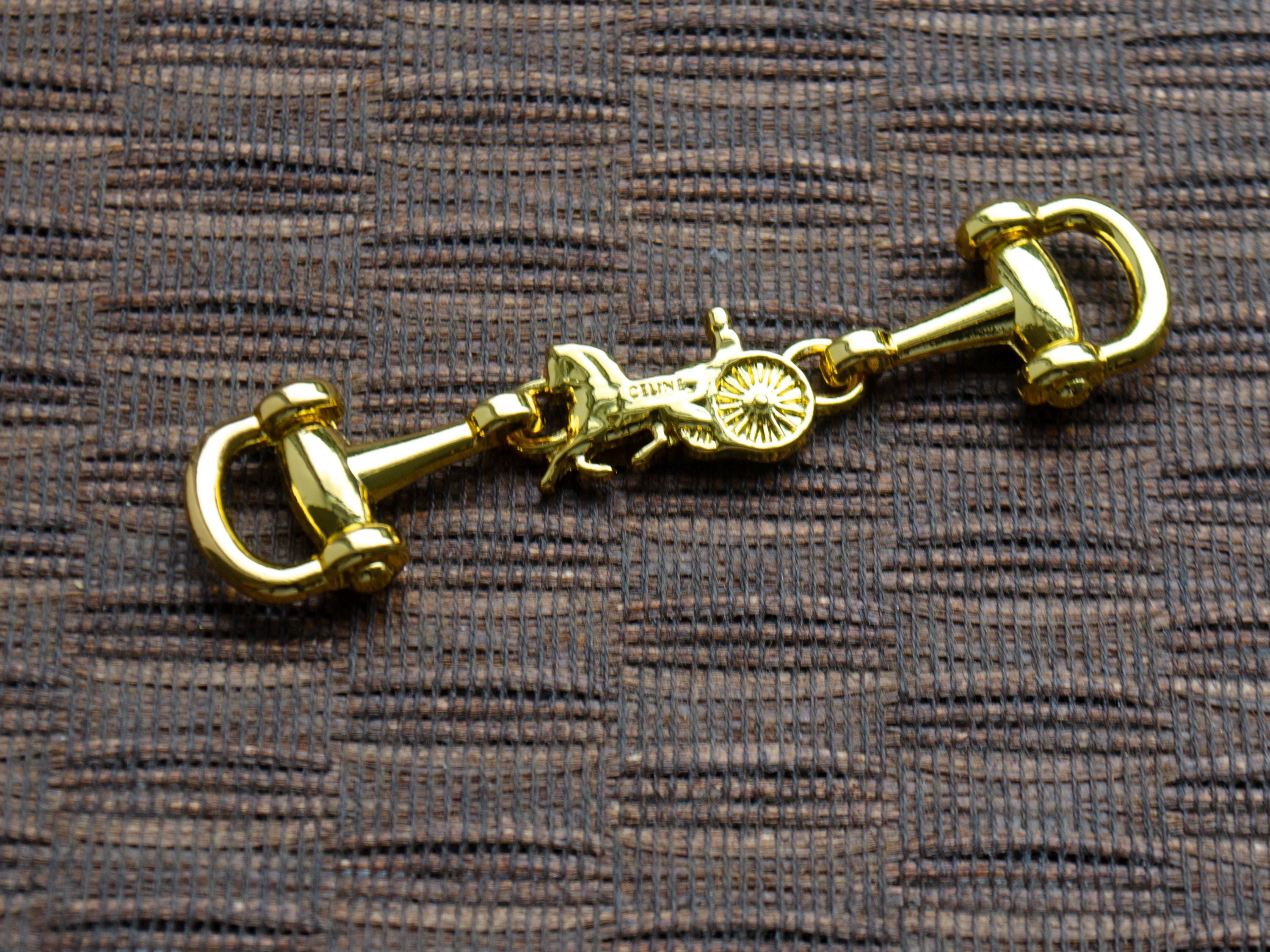 Vintage Celine Gold Metal Buckle Connector - Etsy Vintage Celine Gold Metal Buckle Connector - Etsy