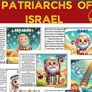 Patriarchs of Israel|Abraham Printables|Isaac Printables|Jacob&#39;s Activities|Patriarchs of Israel Bible  Matching games|Sunday Bible Lesson