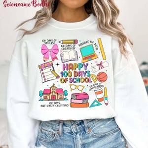 Happy 100 Days Of School Png, 1100 Days Shirt, Kids 100 Days Brighter Png, 100 Days Of School Png, Teacher Png, Back To School Png