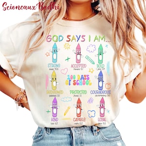 Happy 100 Days Of School Crayon Png,Gods Say I Am png, Kids 100 Days Brighter Png, 100 Days Of School Png, Teacher Png,Back To School