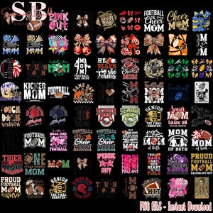 Football Mom Png Bundle, Football Team Png, Mother Day Png, Football Mama Png, Game Day Png, Football Design Png, Digital File