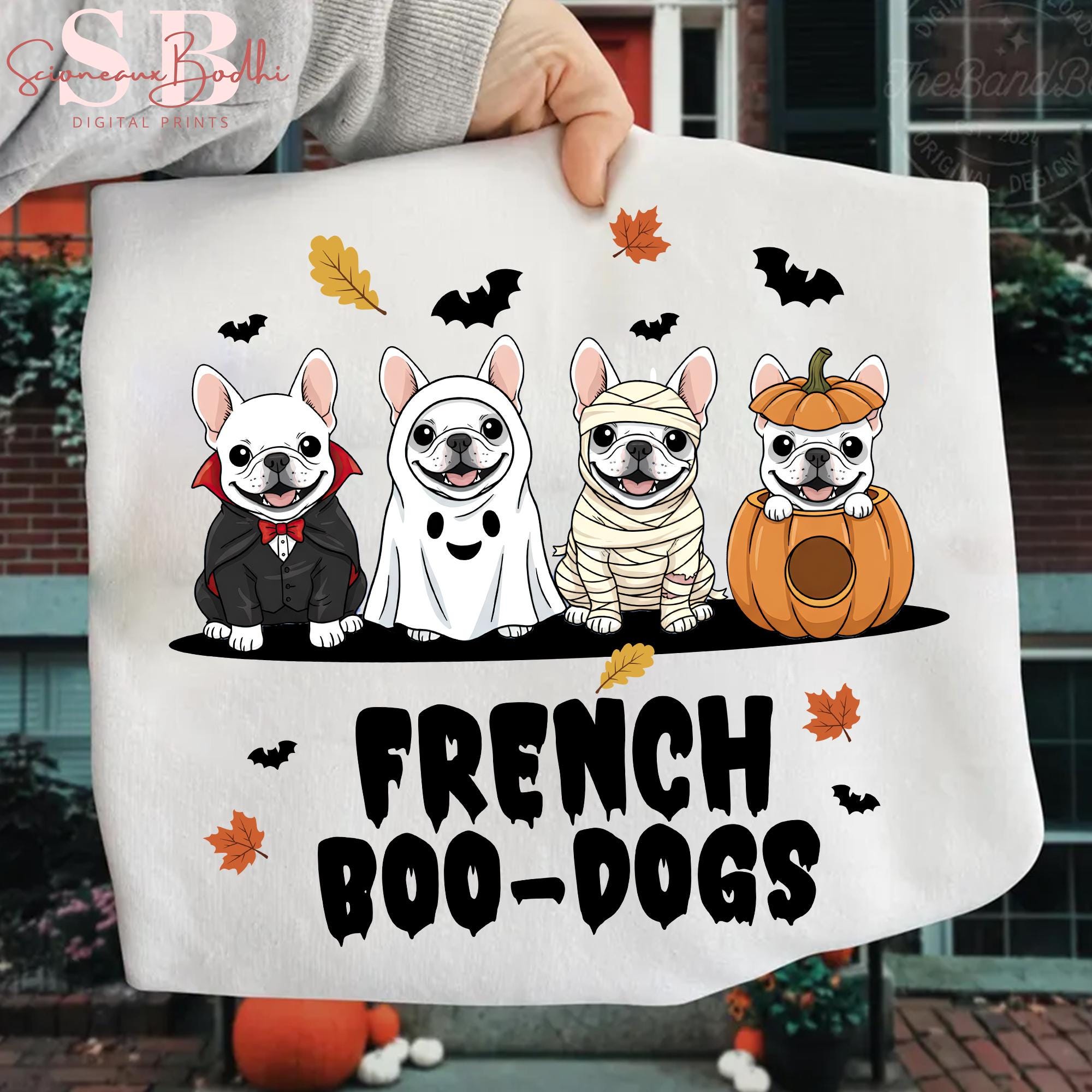 French Bulldog Ghost Costume