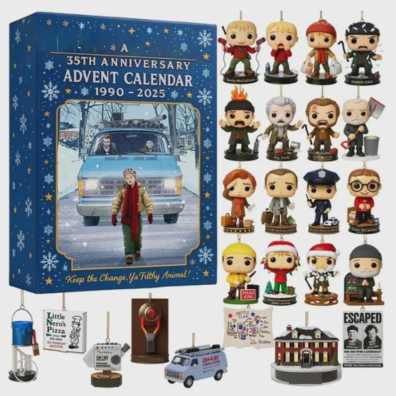 Discover Home Alone 35th Anniversary Advent Calendar 2025, Movie Countdown Box, Christmas Gift for Kids