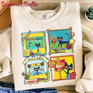 Pete The Cat School Png, Pete The Cat Making Friends And Memories, For Kid, Cat Lover, Children Book, Kindergarten Teacher Library Book